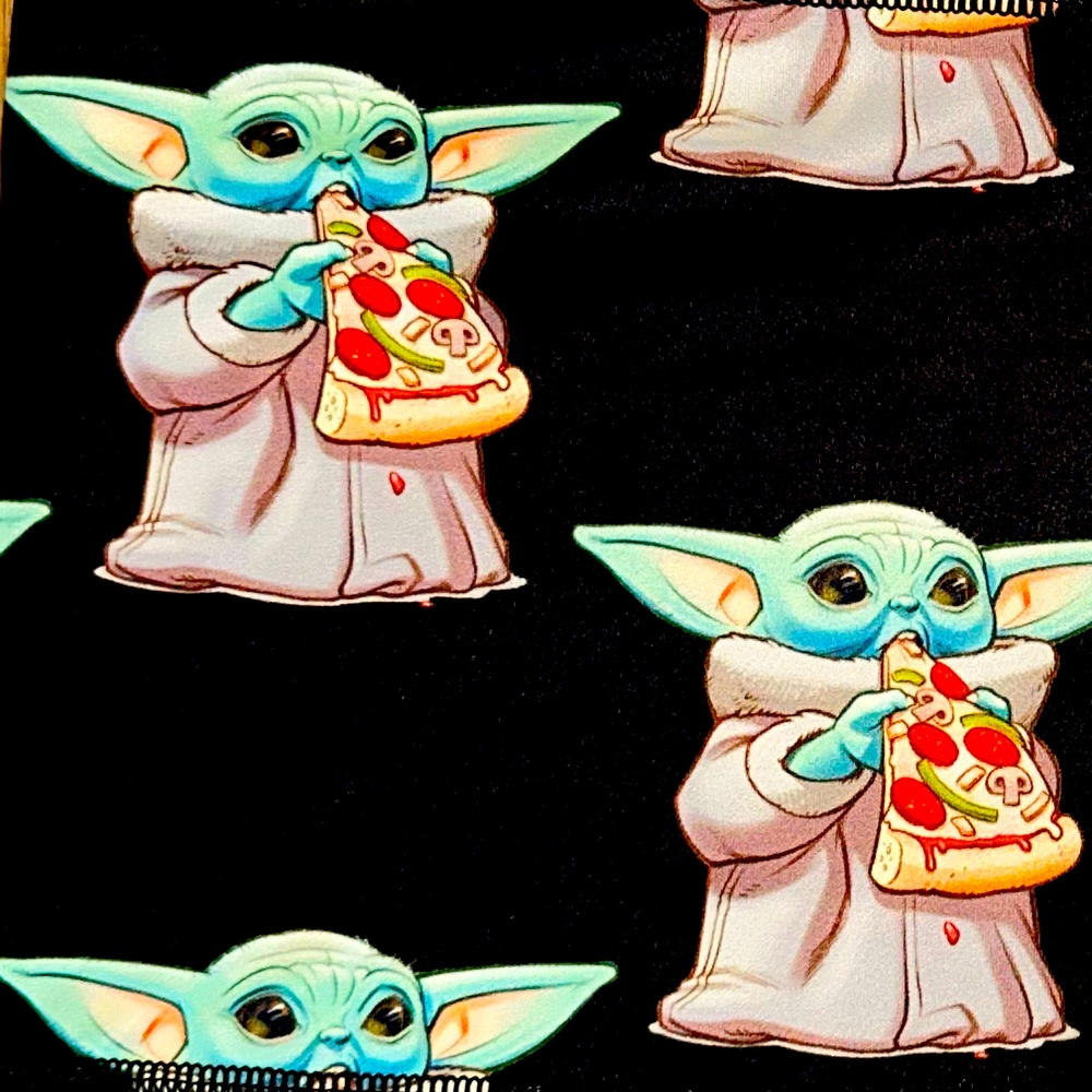 United Lifters RARE Grogu Gym Shorts XL NEW Baby Yoda Pizza Print